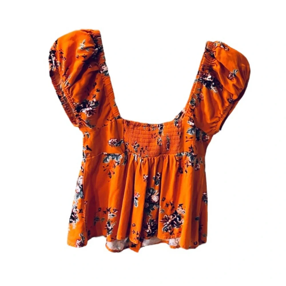 NWOT Free People Close To You Floral Crop Top